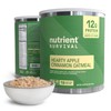 High Protein Oatmeal Instant, Hearty Apple Cinnamon, Freeze Dried Prepper