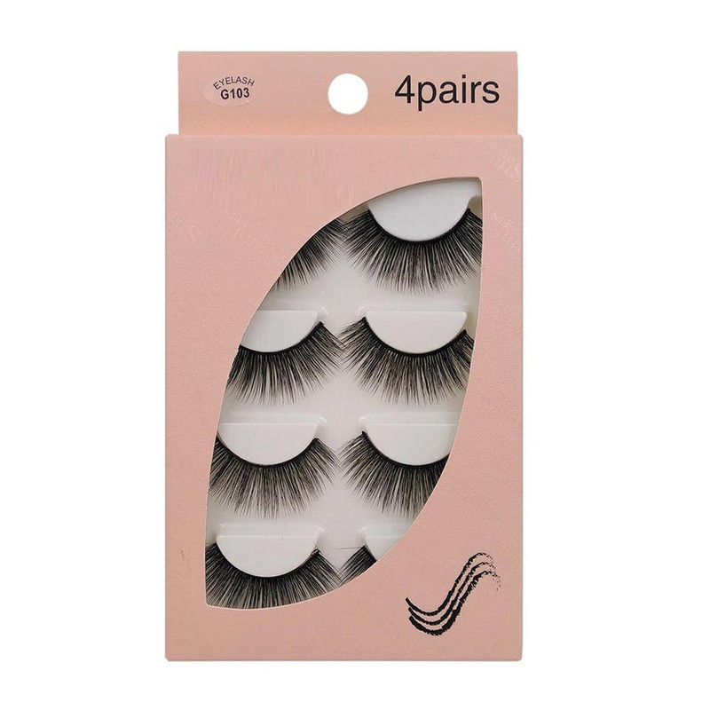 Matsudaya (G103) 4 Pairs False Eyelashes, G1 Series, Eyelashes, Super