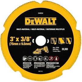 DEWALT Cut Off Wheel, 3", with Fine Finish, Ultra Sharp Carbide (DW8530)