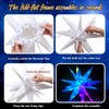 LeuKoles 3D Christmas Star Illuminated, 10 Inch Intelligent Illuminated Christmas