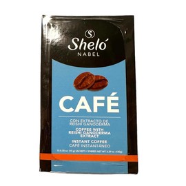 Sheló NABEL Coffee with Reishi Ganoderma Extract Instant Coffee, 15 Sachets, 0.35oz (10g) each