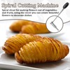Xanadued 2 Pack Piranha Spiral Cutter for Potatoes, Stainless Steel