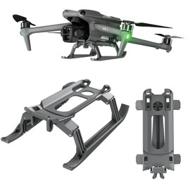 LICHIFIT Foldable Landing Gear for DJI Air 3S / Air 3 Drone Extended Legs Height Enhancement Stand Heightening Bracket Kickstand for DJI Air 3 / Air 3S