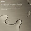Moen Brushed Nickel 72-inch Permanent Mount Adjustable Curved Shower Rod,