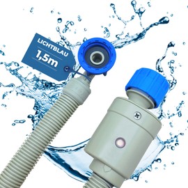 Lichtblau Aquastop Hose 1.5 m 2990 Connection Washing Machine Dishwasher I 3/4 Inch Angle/Straight Including Safety Valve and Dirt Strainer I Inlet Hose Universal Use