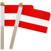 TSMD Austria Stick Flag Austrian Small Mini Hand Held Flags,5x8