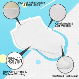 GENTABY Kids Trainer Socks Boys Girls - Black White Toddler Ankle Socks16 Pairs Low Cut Athletic Socks Sports Running for 2-4 Years Boys School Durable Socks