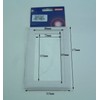 2 X 2 x Double light switch finger plate. White