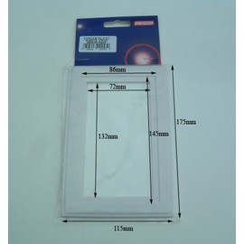 2 X 2 x Double light switch finger plate. White in colour
