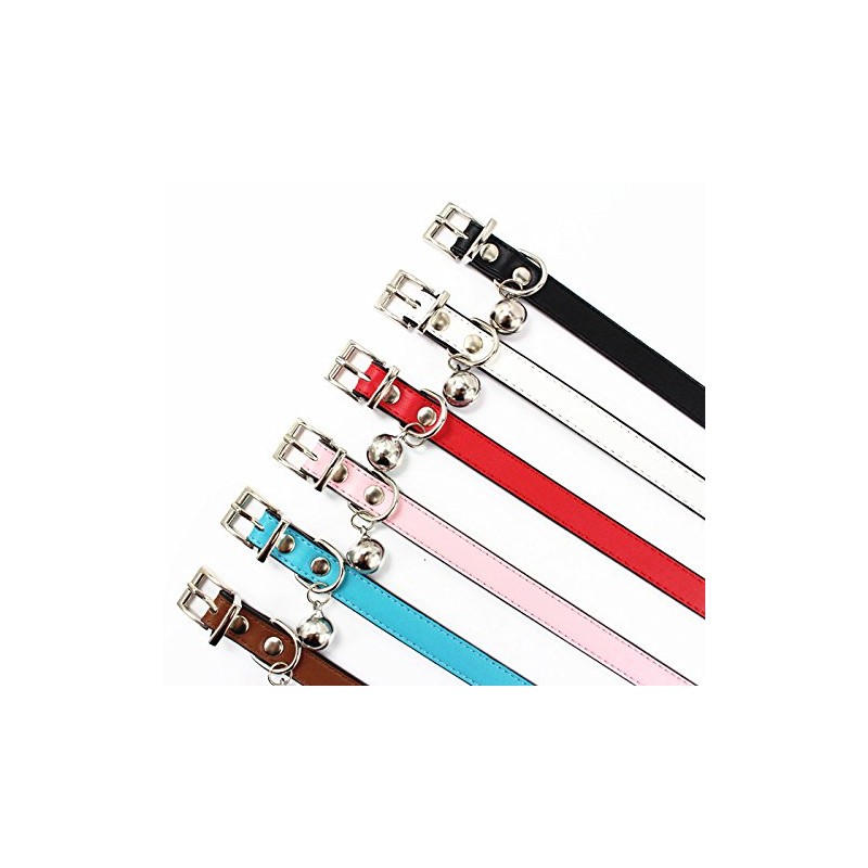 JIngwy Metal Buckle Pet Collar with Bell Suit for Cats
