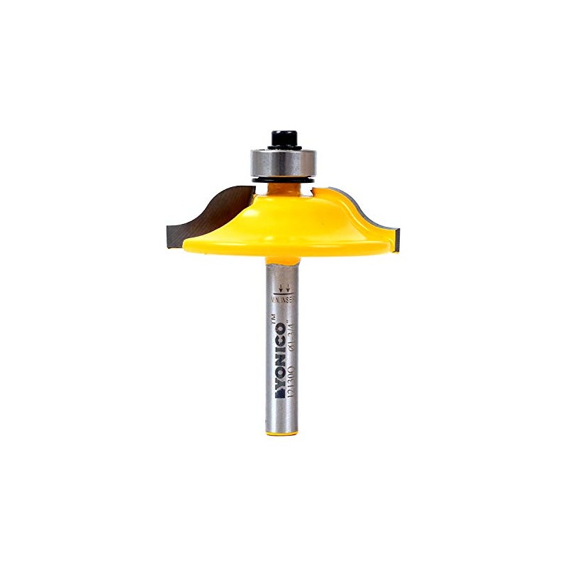 YONICO Raised Panel Cabinet Door Router Bits 1-3/4-Inch Diameter 1/4-Inch
