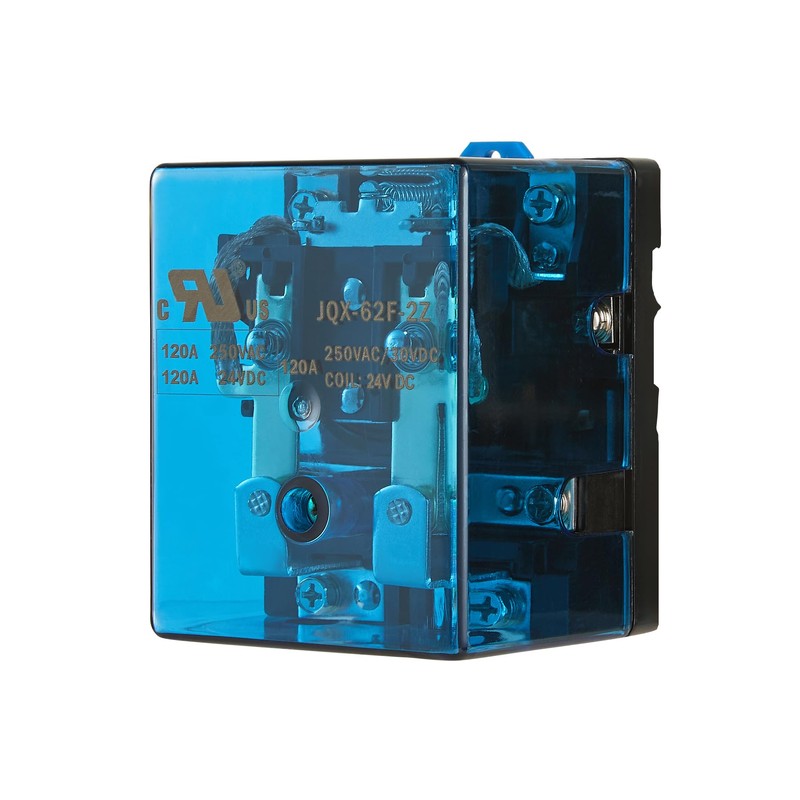 NVMIDTC JQX-62F-2Z DC 24V 120A Electromagnetic Relay Set with Ring