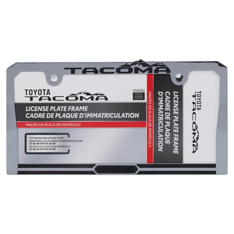 CHROMA 042592 Tacoma Metal License Plate Frame compatable with Toyota