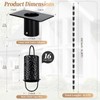 Rain Chains for Gutters Outside Black with Adapter 8.5FT 16