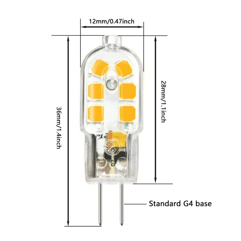 HUAMu G4 LED Light Warm White 3000K 200 Lumens 2W