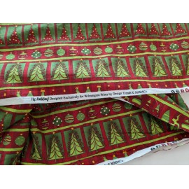 Wilmington Prints Holiday Christmas Tree Fabric by Wilmington 100% Cotton 36"x42" BTY Directional