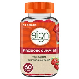 Align Align Probiotic Gummies for Women & Men, Helps Support Gastrointestinal Health, Made With Naturally Sourced Fruit Flavors, Strawberry Flavour, 60 Gummies