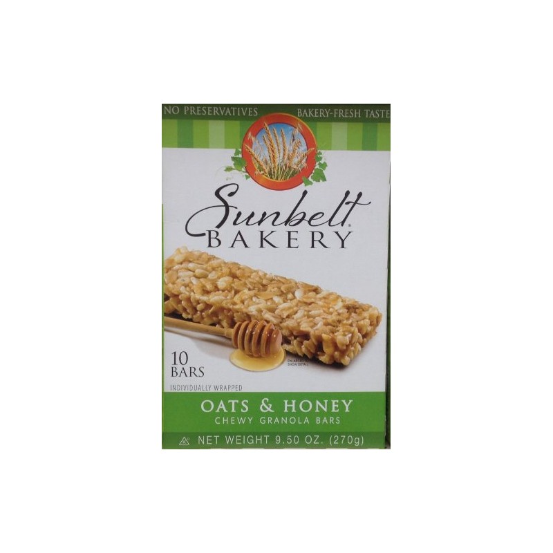 Sunbelt Bakery OATS & HONEY Chewy Granola Bars 30 total