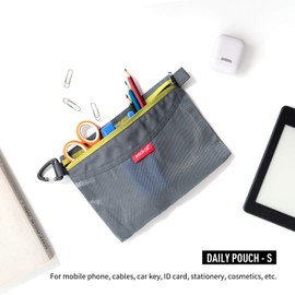 pack all Travel Pouch, Zippered File Bag, Mesh Pouch, File Storage Pouch, Small Items, Miscellaneous Goods, Stationery, Luggage Organizer, Document Pouch, Travel Storage Pouch, Goods, Office Supplies, Unisex, gray