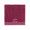 JILLSTUART 58-1570070 Point Heart Towel Handkerchief, Burgundy Full Fee Cotton,