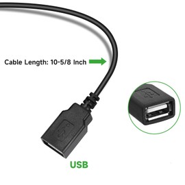 2-Pack 12V 24V DC to 5V 3A USB Female DC Converter Adapter Buck Module