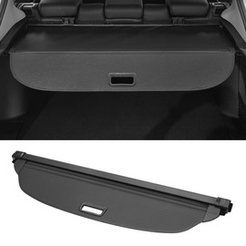 Motoforti Car Trunk Retractable Cargo Cover for Mazda CX-50 2023 2024 Rear Trunk Parcel Shelf Luggage Security Shield Shade, Canvas, Black Carbon Fiber