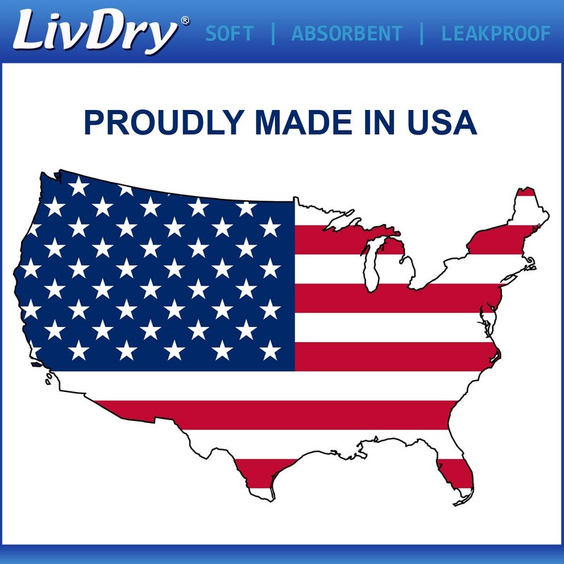LivDry Ultimate 3XL Adult Incontinence Underwear, Max Absorbent Diapers for