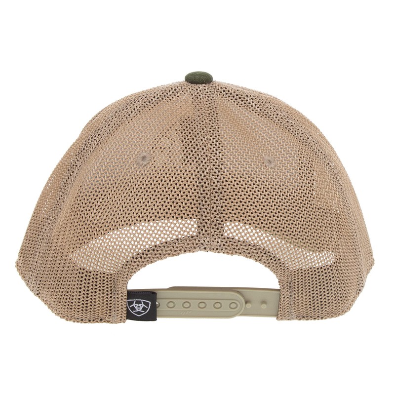 ARIAT Round Patch Trucker Hat Olive