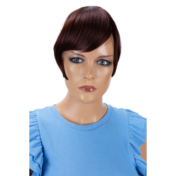 Prettyshop Clip-In Extension Side Fringe Hair Piece, Natural Hair Insert,