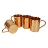 Artigee Moscow Mule Copper Mugs 100% Pure Solid Hammered Red