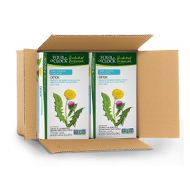 Four O'Clock Herbalist Detox Dandelion Herbal Tea, Non-Gmo, Kosher, Gluten-Free, 6 Pack of 20 Teabags