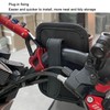 Motorcycle Water Cup Holder Black Drainage Holes Plug in Fixed