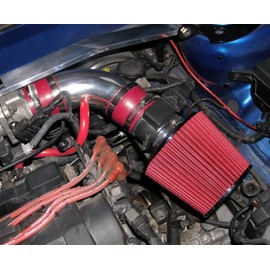 INTAKEKAI INTAKE COMPATIBLE FOR 2004-2006 HYUNDAI ELANTRA 2.0L L4 ENGINE / 2003-2008 HYUNDAI TIBURON 2.7L V6 (RED)