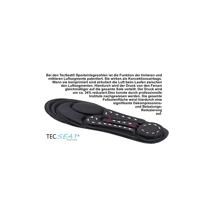 TECSEAT Tech Sheet SoftAirWalk Soft Airwalk Insole, Germany (M Size