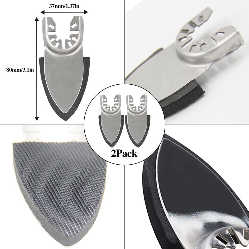 104 Pieces Multitool Sanding Plate Kit 93 m for Delta
