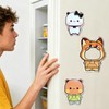 16PCS Bubuuu and Duduuu Acrylic Fridge Magnets, Detachable Magnetic Dress
