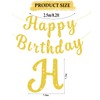 Pre-Strung Glitter Happy Birthday Banner Garlands Gold Happy Birthday Sign