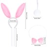 SUMERSHA 3Pcs Easter Dog Bunny Costume Set Pet Plush Rabbit