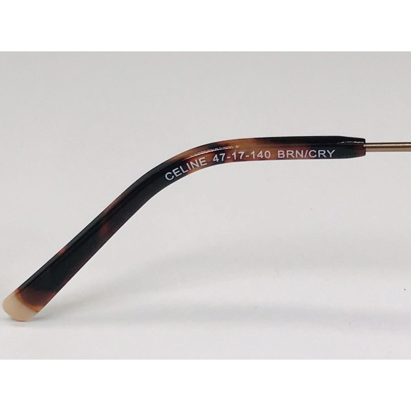 TAYLOR EYES NEW Taylor Eyes Crystal Brown CELINE Eyeglasses 47/17/140