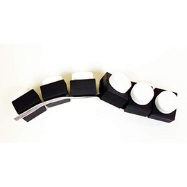 Buckle Guard Bus Kit (Black) - Seat Belt Button Covers for Buses Includes 6 Units Plus Velcro for Storing, Perfect for Schools