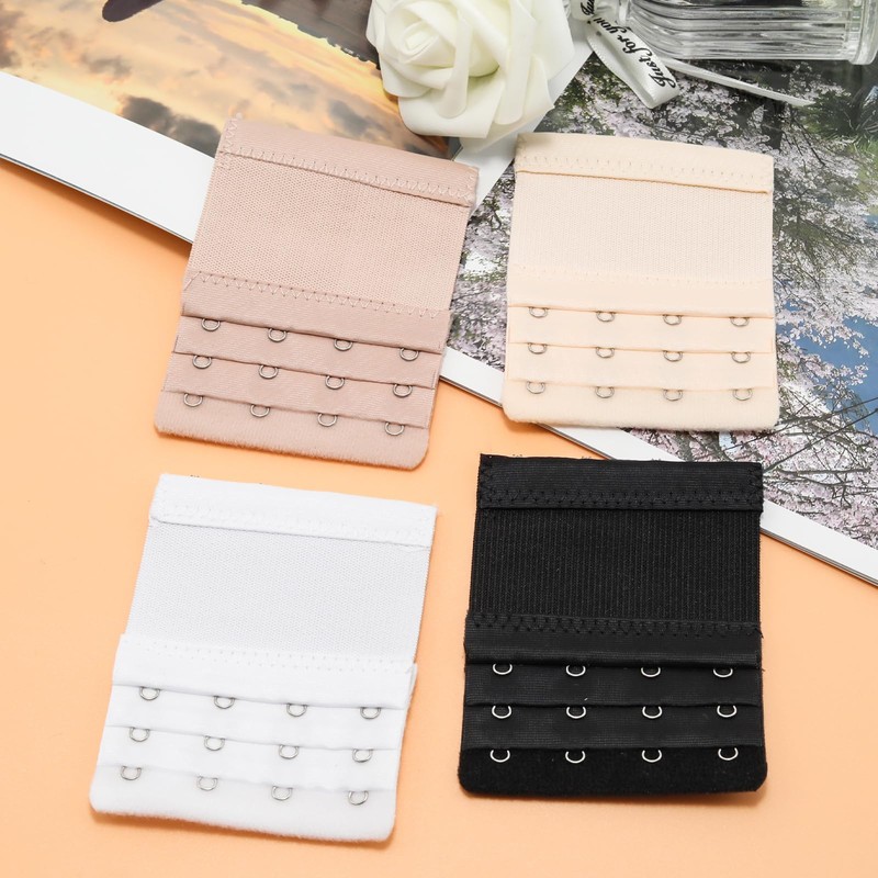 Wuyituart 4 Pcs Bra Extenders 4 Hooks Plus Size 3