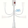 CABLEPELADO E27 Lamp Holder with Switch E27 Plug Adapter 360°