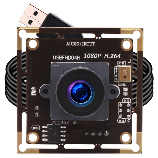 ELP 2.1mm Lens Wide Angle 1080P H.264 Microphone PC Web
