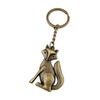 Onwomania - Bronze Fox Hunter Keyring - Metal Lucky Charm