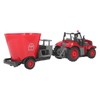 RC Farm Tractor with Trailer Remote Control Tractor Toy RC