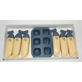 Unbranded Popsicle Molds for Kids Ice Pop Makers for Toddler Drip-guards BPA Free Set of 6