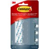 Command Round Cord Clips [Removable]: 4-pack (Clear) [4-sets]