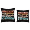 Genetic Science Gene Sequencing DNA Geneticist Throw Pillow