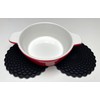 Black Drinks Coasters Set of 6 by Stone & Thyme