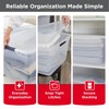 Rubbermaid Cleverstore 95 Qt Clear Storage Bins with Lids, 4-Pack,